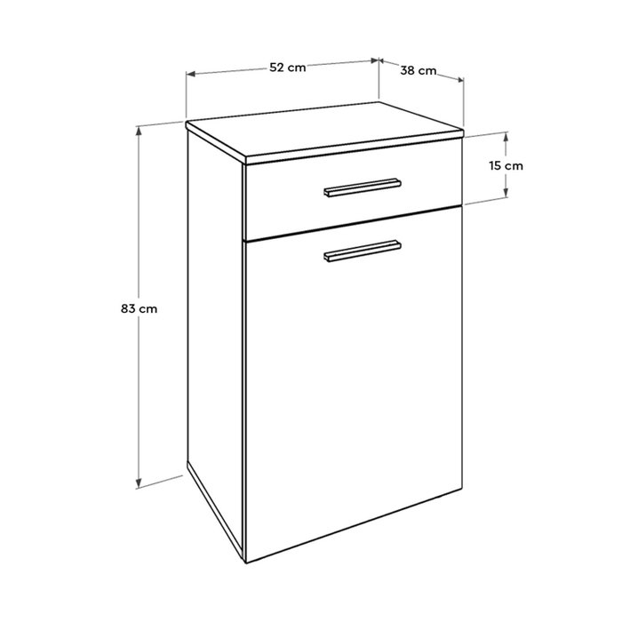 Hanah Home Armario multiusos Adr-611-Pp-1 Blanco